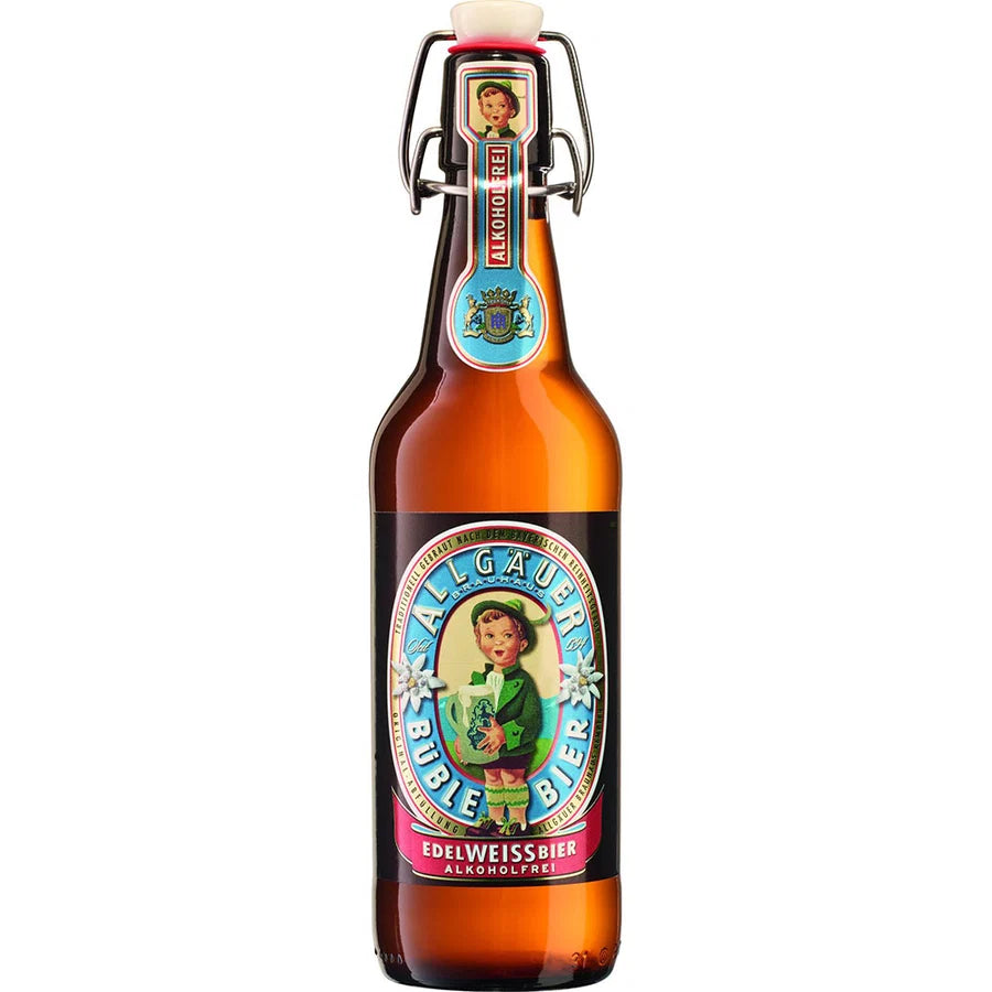Allgäuer Büble Edelweißbier Alkoholfrei Bügel 20x0,5