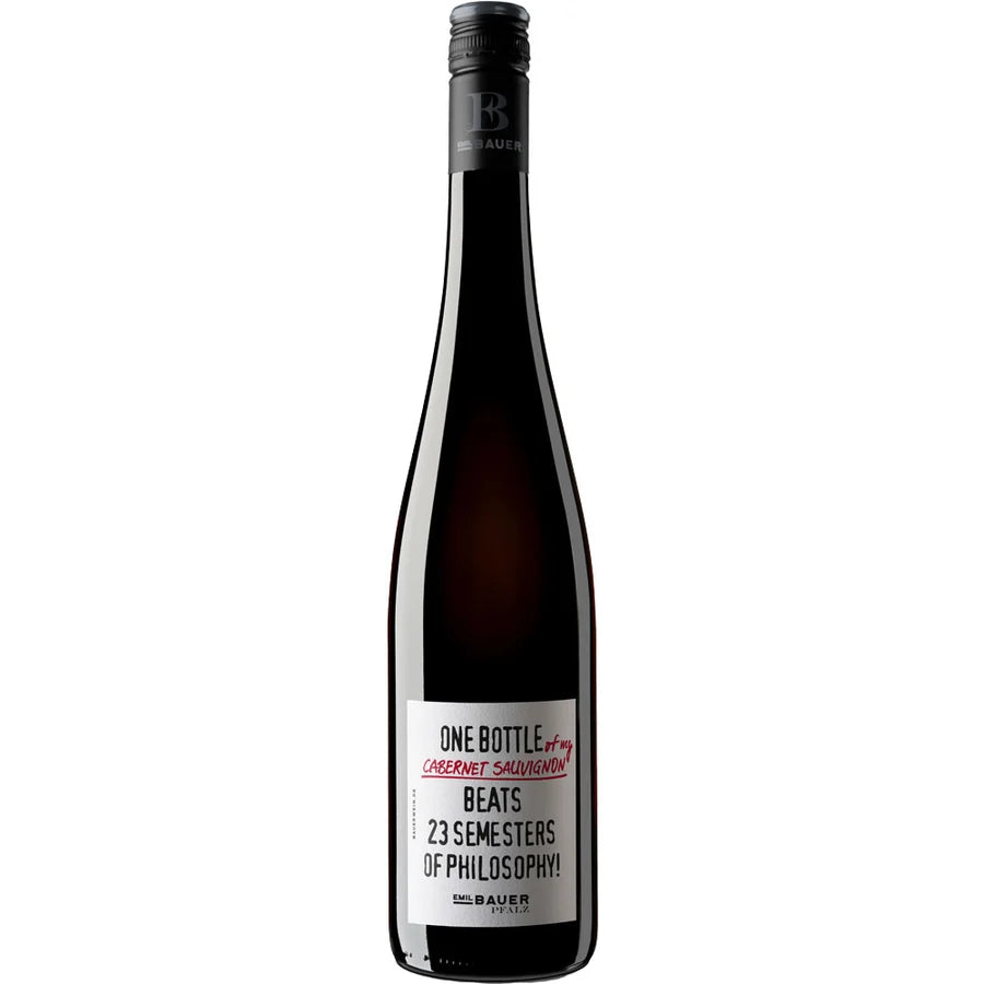 Emil Bauer One bottle of my Cabernet Sauvignon beats 23 semesters of philosophy trocken 6x0,75
