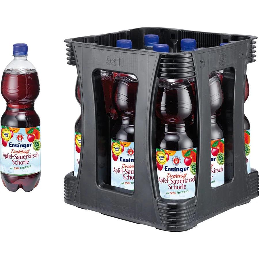 Ensinger Direkt Apfel-Kirsch Schorle 9x1 PET