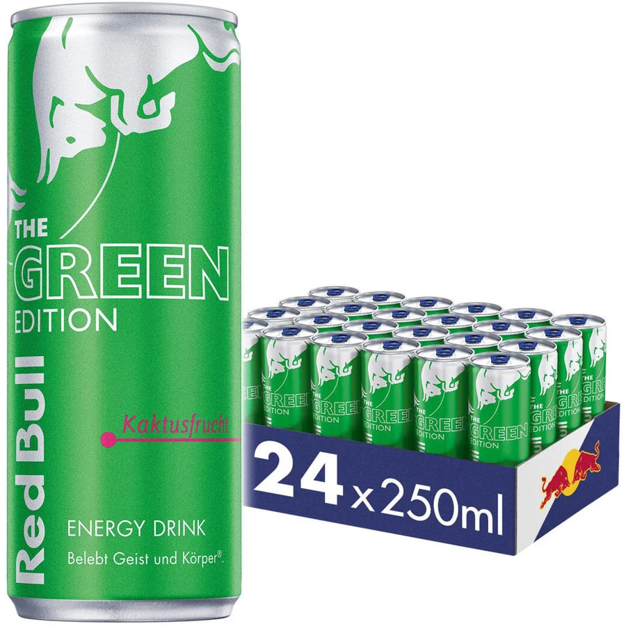 Red Bull Energy Drink Green Edition Kaktusfrucht 24x0,25