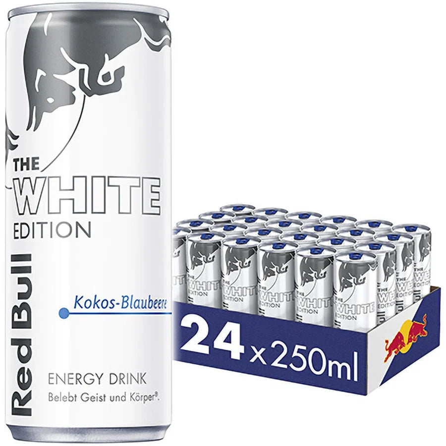 Red Bull Energy Drink White Edition Kokos-Blaubeere 24x0,25