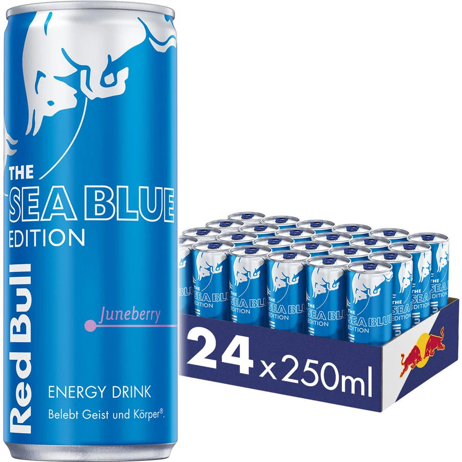 Red Bull Energy Drink Sea Blue Edition Juneberry 24x0,25