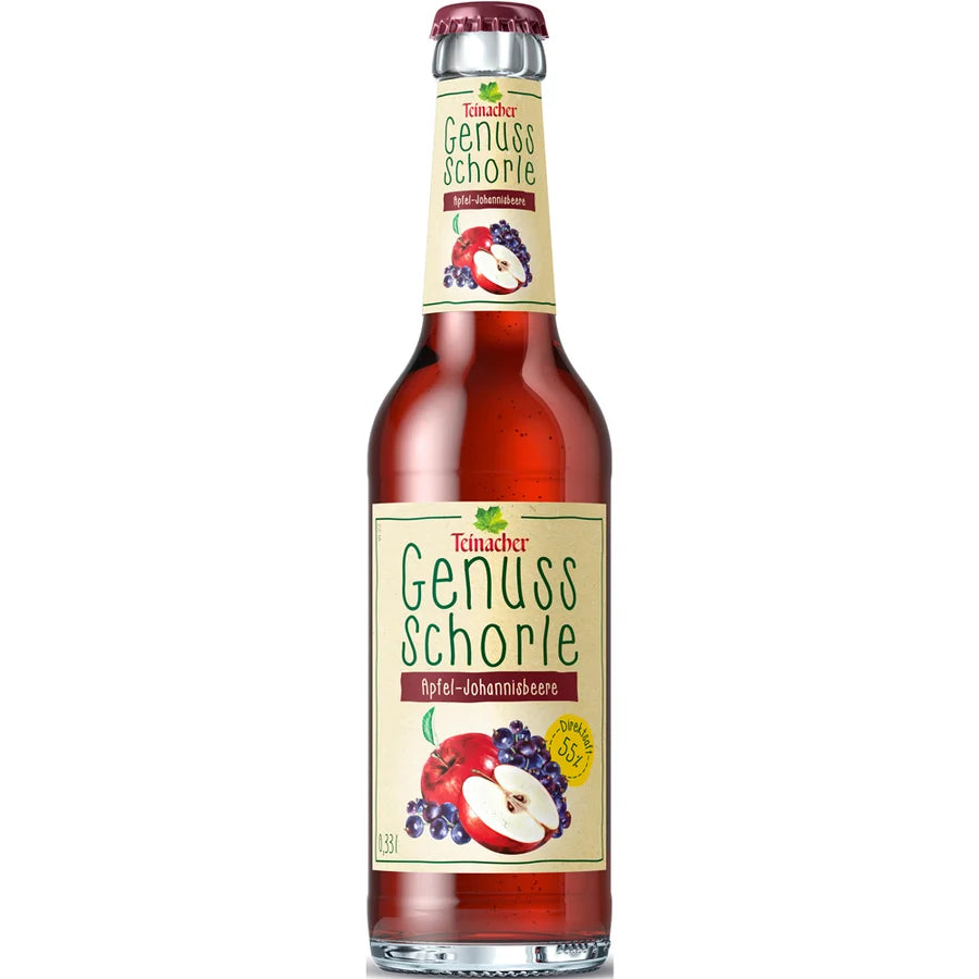Teinacher Genuss  Apfel-Johannisbeer Schorle 12x0,33
