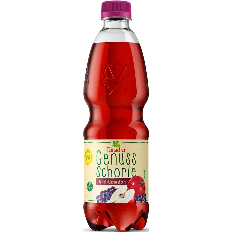 Teinacher Genuss  Apfel-Johannisbeer Schorle 20x0,5 PET
